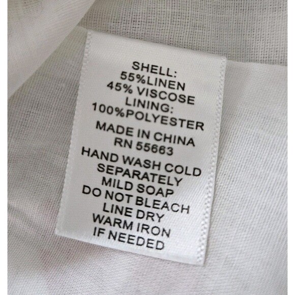 Cynthia Rowley Tropical Fruit Fit & Flare Button Dress Sz 8 Linen & Viscose - Picture 9 of 9